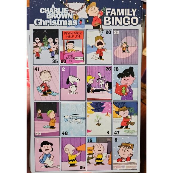 A Charlie Brown Christmas Family Bingo Game - Picture 3 of 4